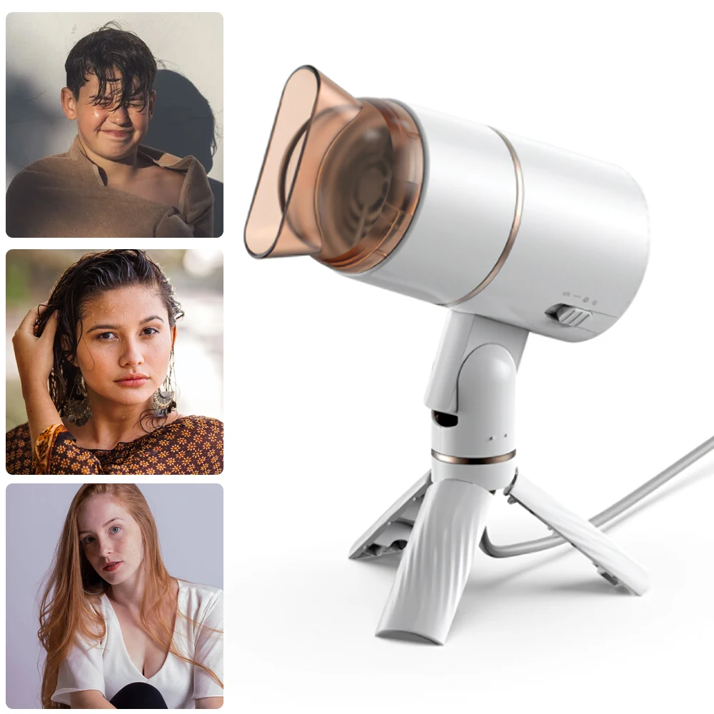 

Portable Negative Ion Hair Dryer Professional Quick Dry Water Ion Hair Care Salon Styling Tool Foldable Desktop Hair Dryer