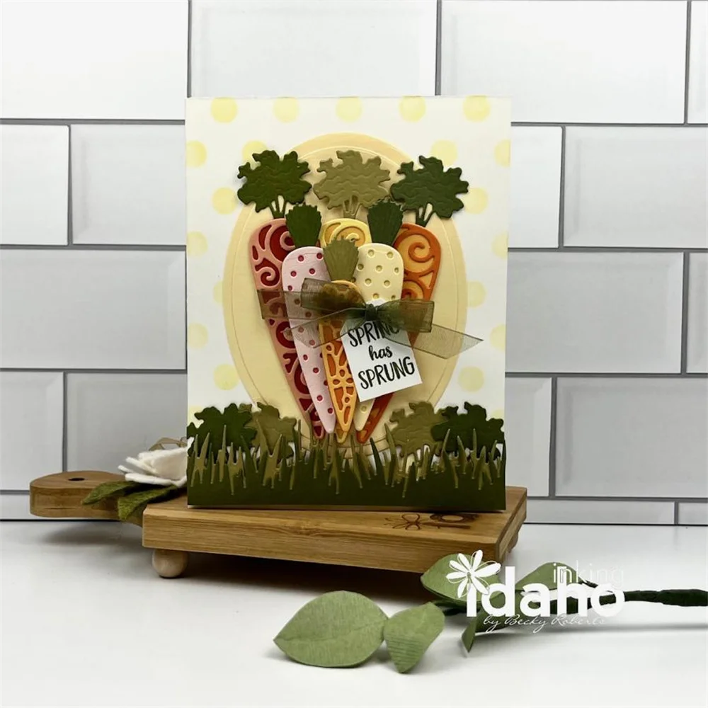 2022 г. весенние пасхальные пресс-формы в виде моркови сделай сам вощеная бумага