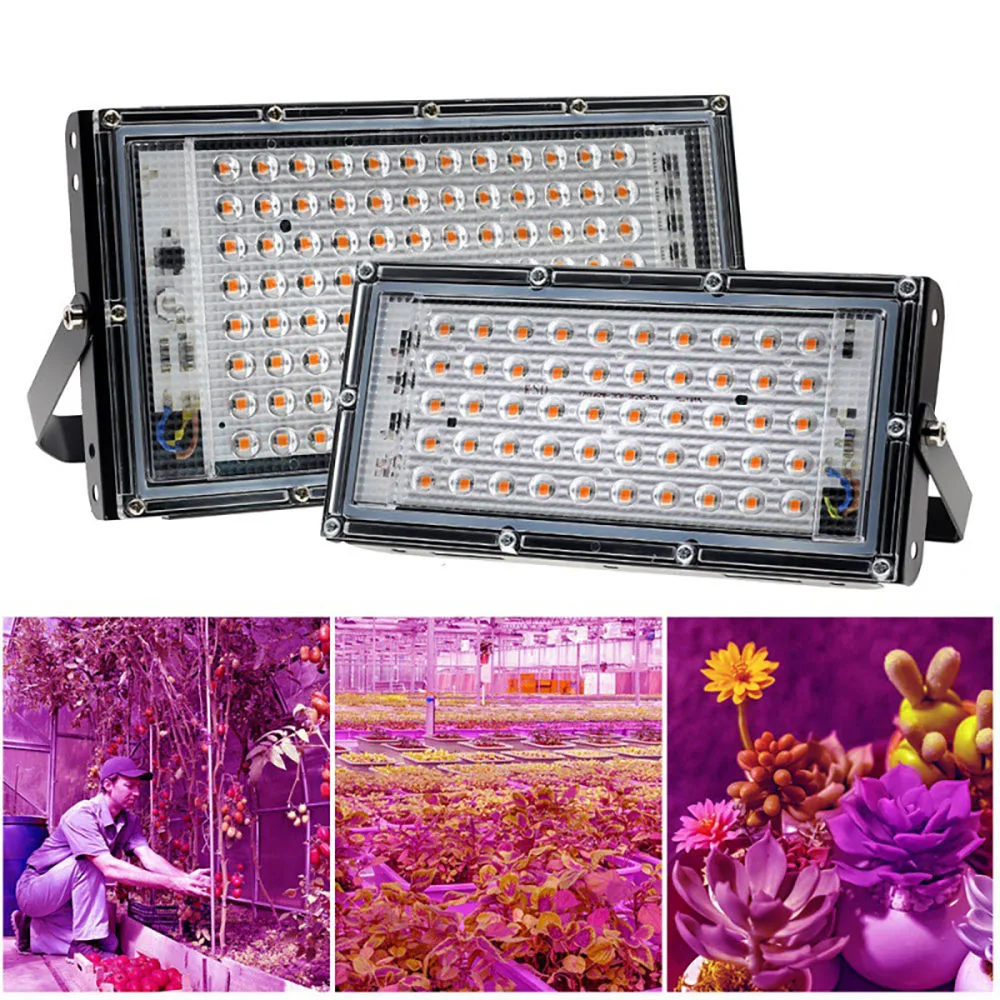 

50W Led Plant Light Full Spectrum Grow Lamp Greenhouse Indoor Cultivation Plant Growth Lights Phytolamp Plant Full Spectrum Lamp