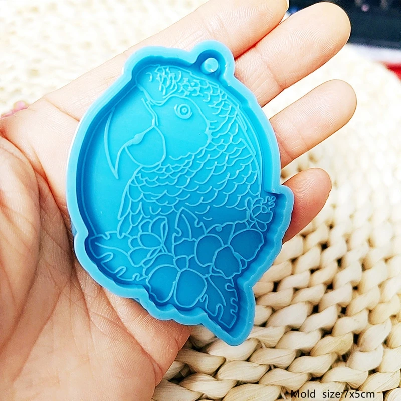 

Силиконовая форма в виде попугая для поделок, цепочек, подвесок, ювелирных изделий, дропшиппинг