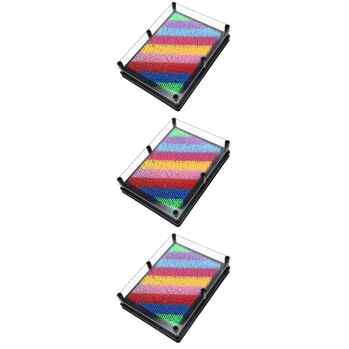 

3pcs Sensory Toy 3d Clone Hand Mode 3d Needle Carving Paintings Children’s Decompression Toys