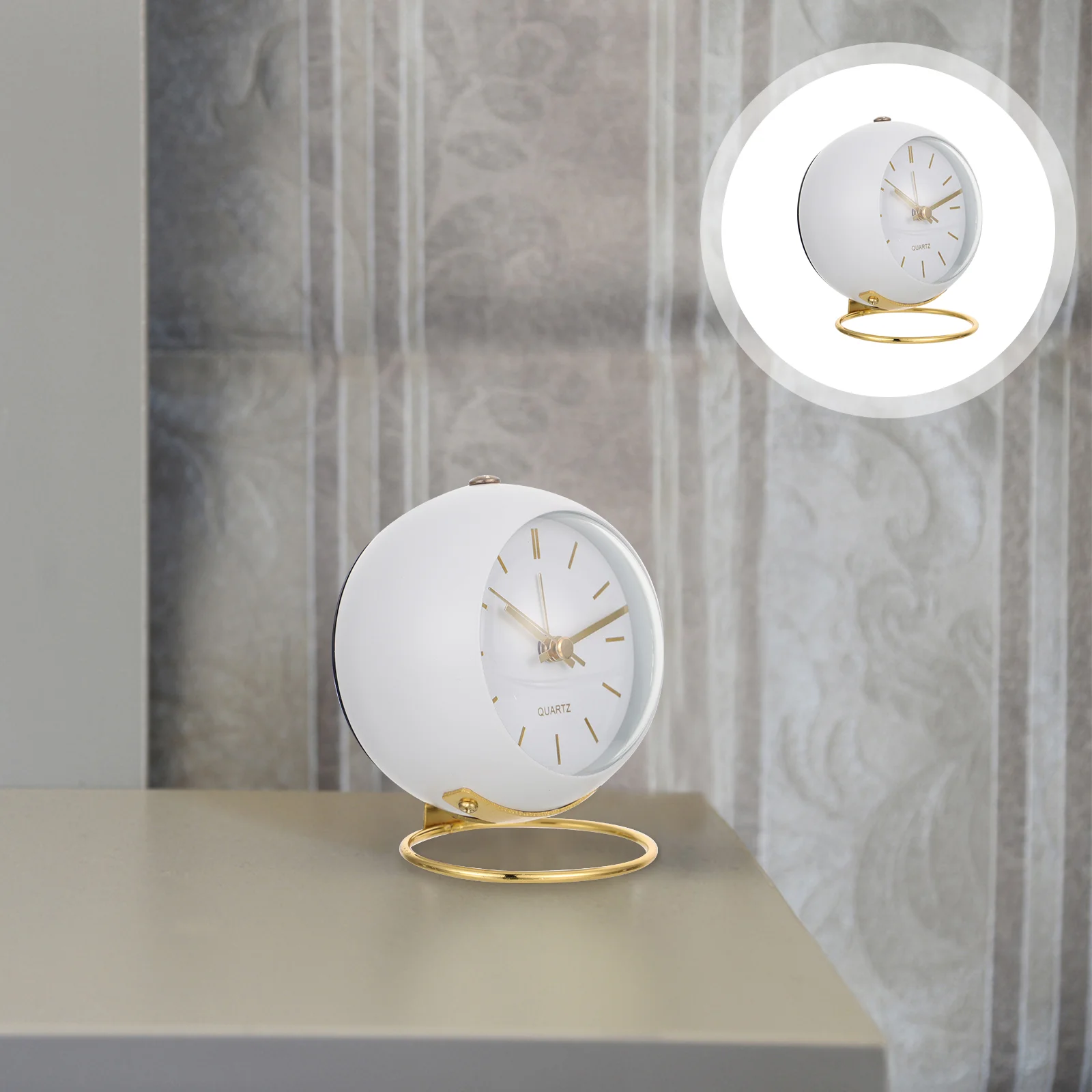 

Clock Alarm Kids Toddler Desktop Bedside Light Table Rustic Decoration Silent Nursery Model Car Layoutsmall Mantel Home Stuffer