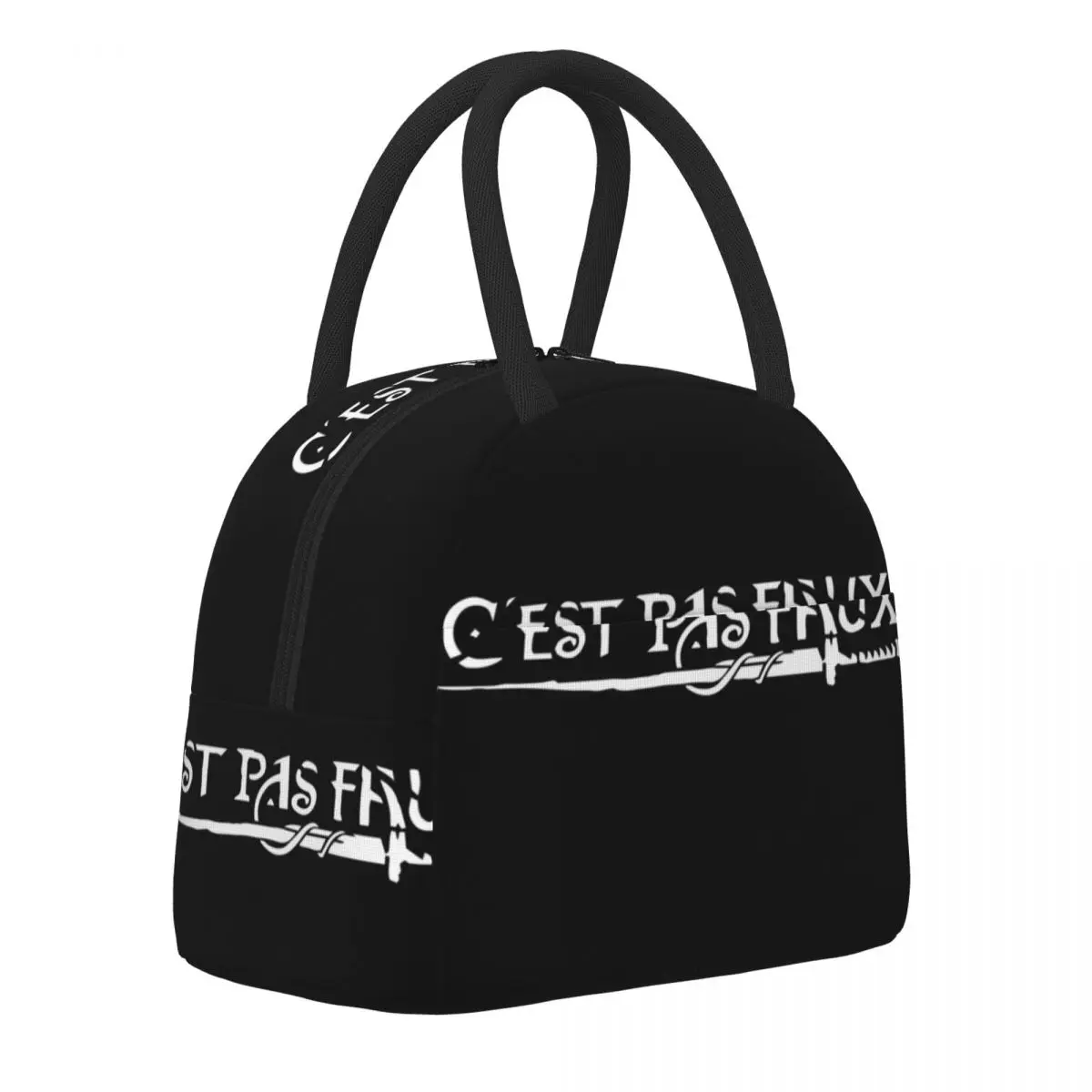 

Cest Pas Faux Kaamelott Lunch Bag Tv Show Print Lunch Box Vintage Cooler Bag Portable Insulated Oxford Thermal Tote Handbags