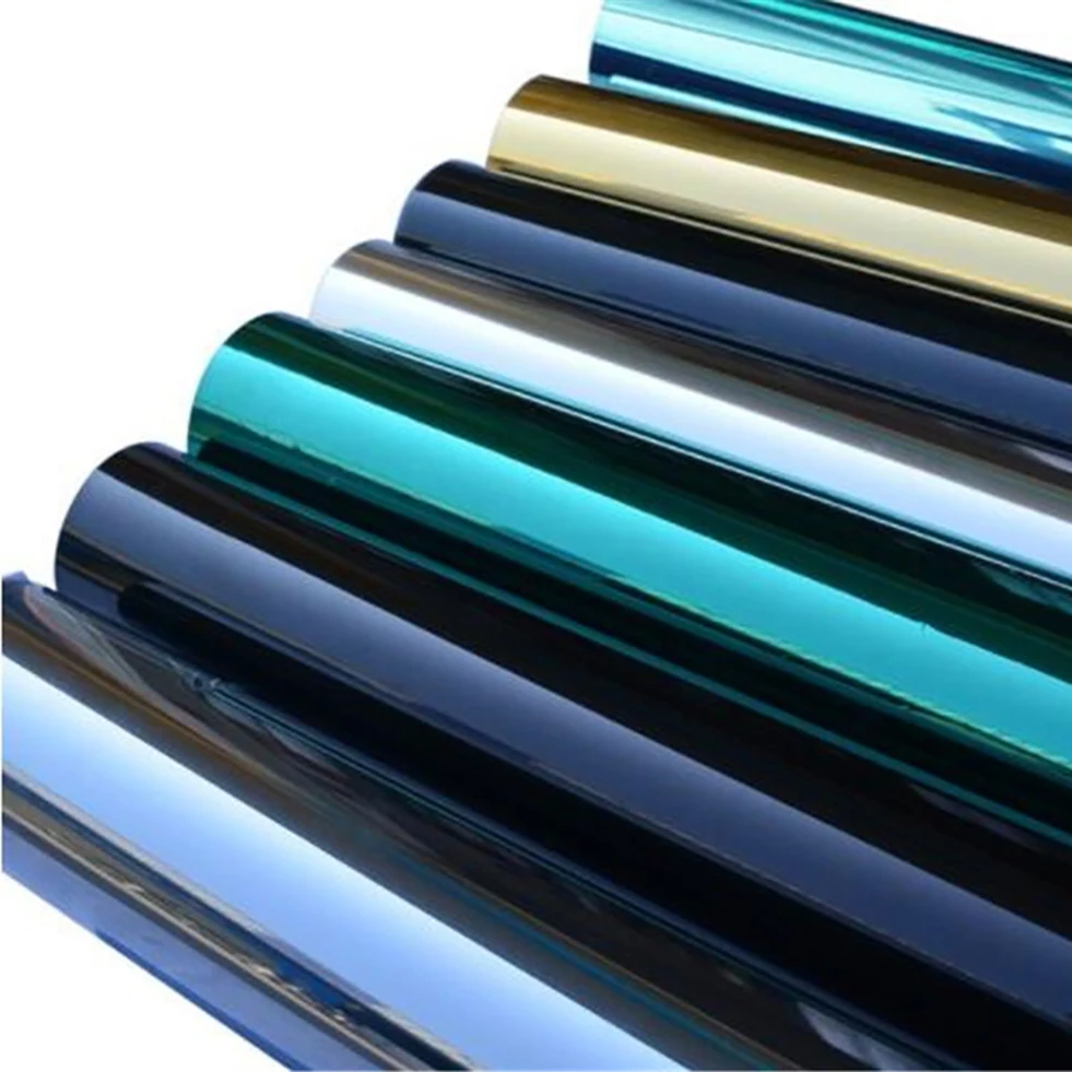 

4 Meter One Way Mirror Window Film Self-adhesive Privacy Protective Window Tint for Home Office Reflective Solar Glass film