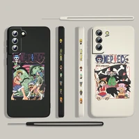 one piece luffy japanese for samsung galaxy s22 s21 s20 s10 note 20 10 ultra plus pro fe lite liquid left rope phone case cover