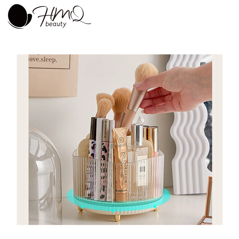 

Поворотный Контейнер для кистей для макияжа, отдельный контейнер для кистей для теней, карандашей для бровей, настольный контейнер, контейнер для ручек, полка