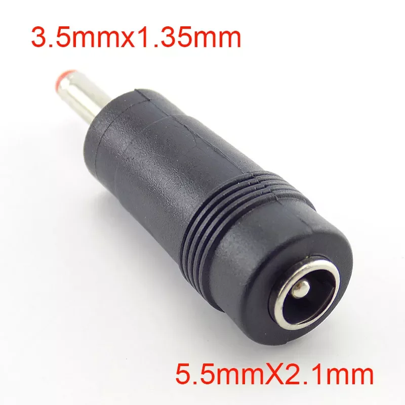 

NEW 5/10pcs 3.5mm*1.35mm male to 5.5mm*2.1mm Female Plug DC Power Connector Adapter Laptop AC DC Jack adaptor