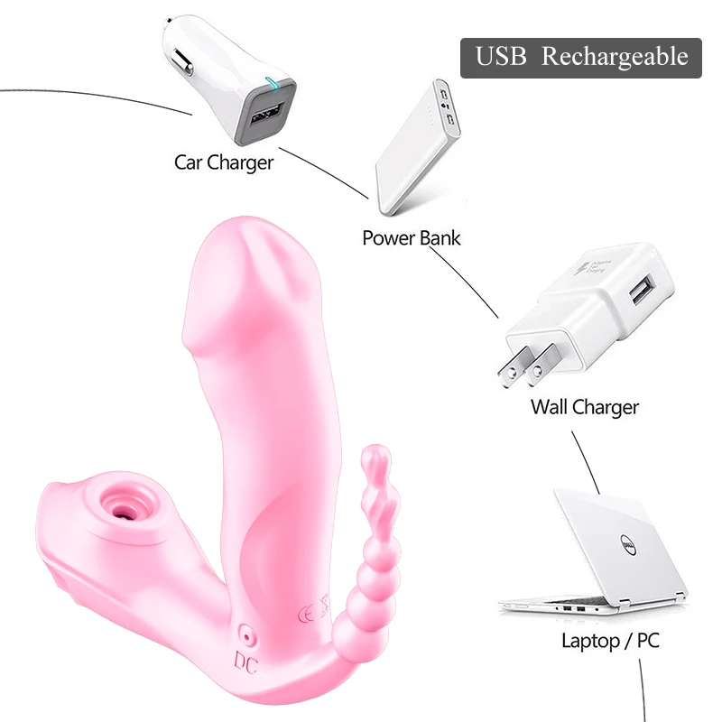 3 in 1 Dildo Sucking Vibrator Female Wireless Remote Control Sucker Clitoris Stimulator Sex Toys for Women Couple Adult 18 |