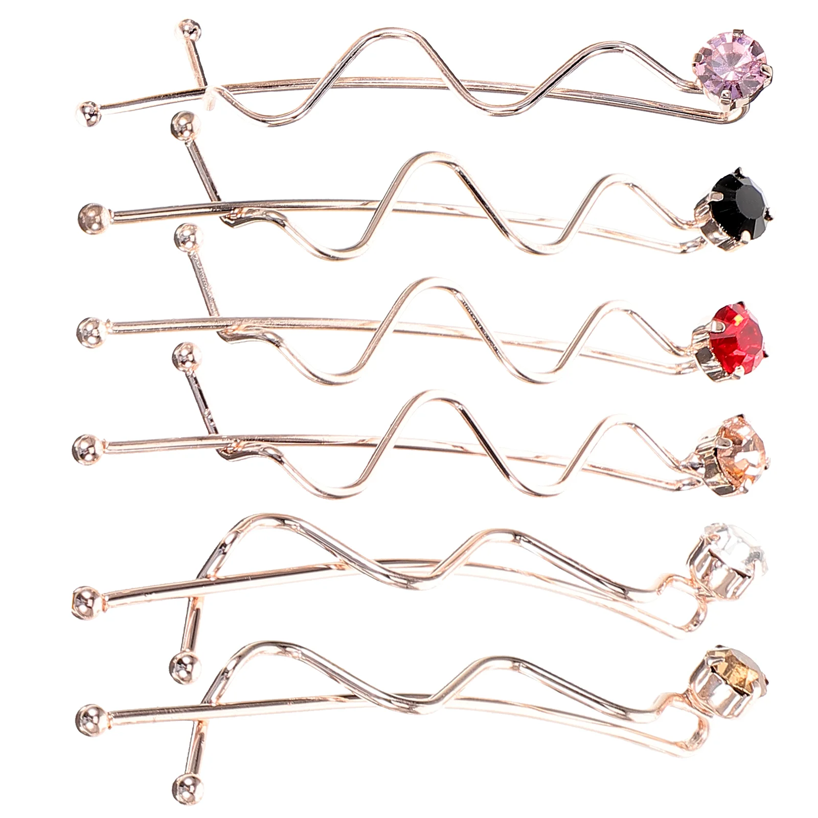 

6 шт., женские металлические заколки для волос