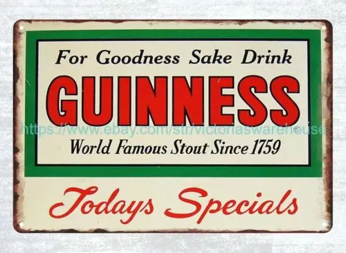 

Металлическая вывеска Irish Stout BEER