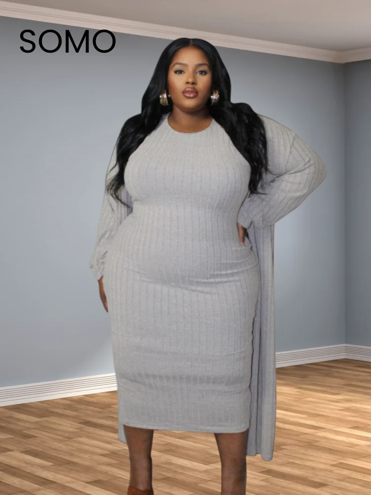 Женский трикотажный костюм-двойка с длинным рукавом