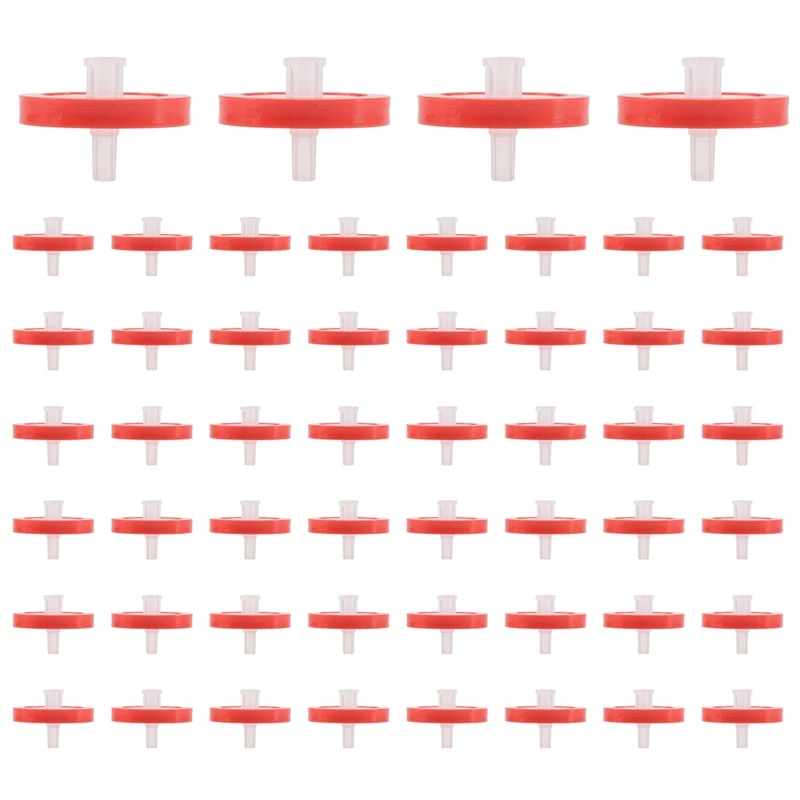 

100 PCS Syringe Filter PTFE, Syringe Lab Filter Membrane Diameter, 0.22Μm Pore Size, HPLC