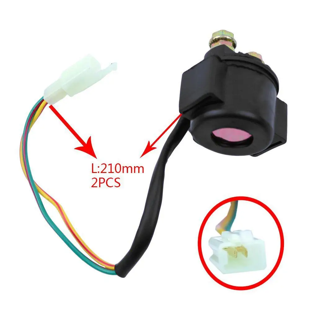 

Ignition Coil Starter Solenoid Relay Portable For Atv 50cc 125cc 150cc 250cc Gy6 Solenoid Relay Universal Durable