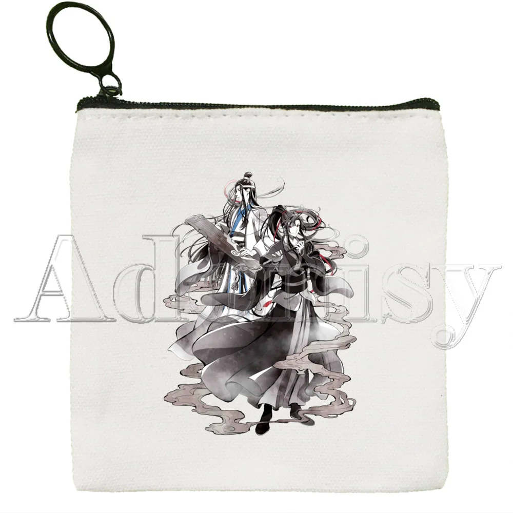 Mo Dao Zu Shi Canvas Card Coin Purse Female Cute Simple Coin Mini Zipper Bag