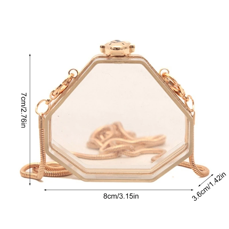 Молодежная прозрачная квадратная сумка из акрила водостойкая для законодателей