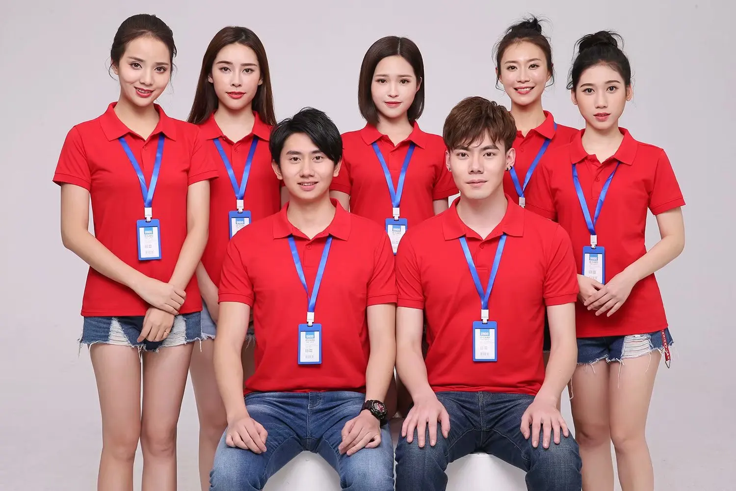 

Лето 2023, повседневные мужские и женские рубашки-поло с коротким рукавом, однотонные стандартные рубашки с воротником размера плюс, рубашки для команды, топы