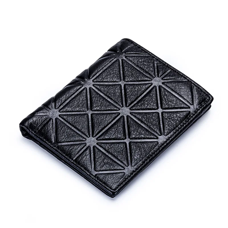 Genuine Leather Wallet for Men Japan Fashion Brand Design Slim Bifold Long Wallet Luxury Short Small Money Purse Male Cardholder