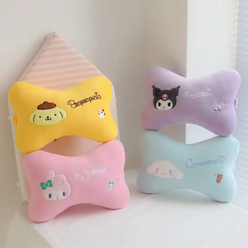 

Sanriod Anime Kuromi Melody Cinnamoroll Car Neck Pillows Cartoon Car Accessories Stuffed Plushie Kawaii Pillow Decoration Gift