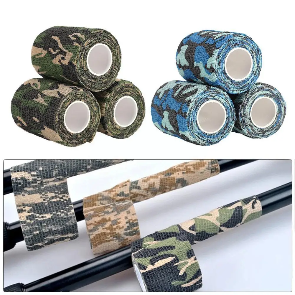 

1pc Camouflage Invisible Tape Camo Form Reusable Self Fabric Auxiliary Wrap Tool Camo Camping Tape Outdoor Rifle Cling Hunt R4H7