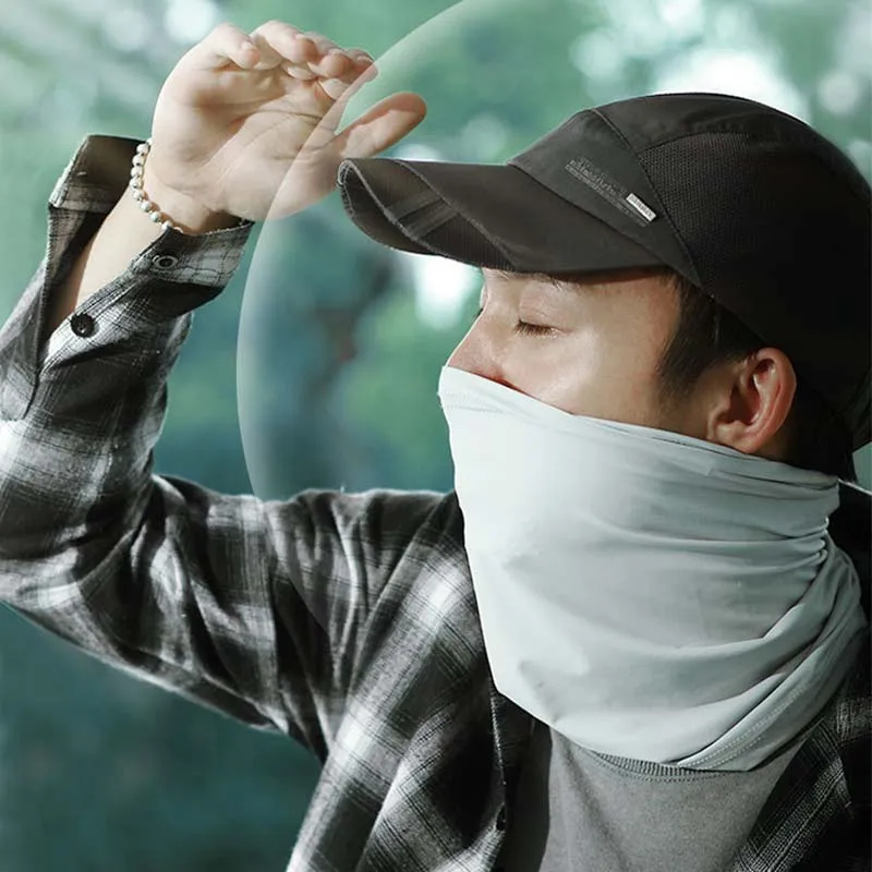 Летняя Солнцезащитная Шелковая Маска гигроскопичность дышащая