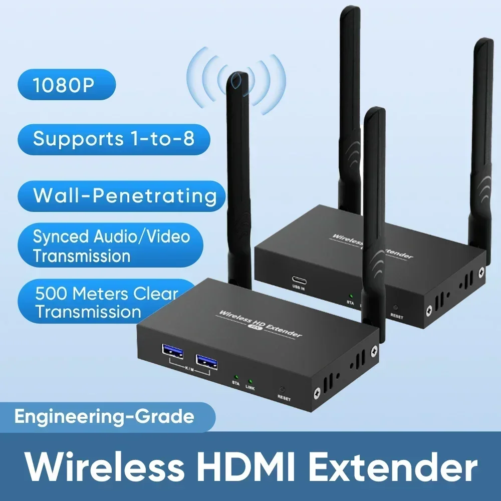 Мощный беспроводной HDMI-удлинитель 1080p соответствующий стандарту 300 м для