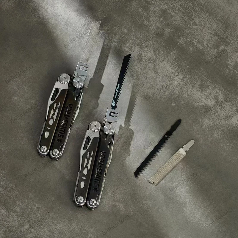 Новинка 2024 деталь 37 в 1 Мультитул плоскогубцы складной ножницы со сменным лезвием