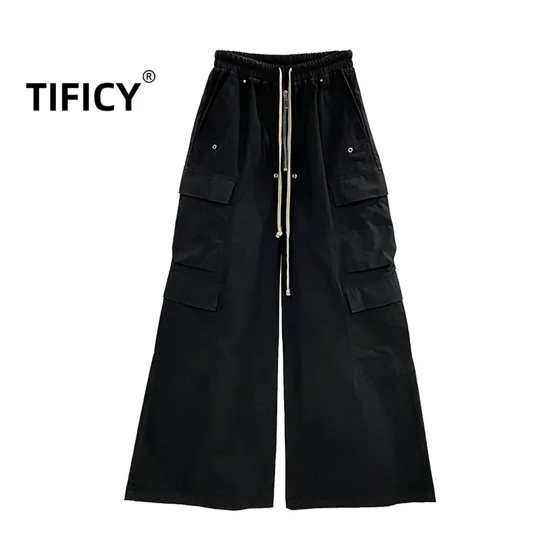 TIFICY High Street Хлопковые брюки Мужская новая рабочая одежда с большими карманами