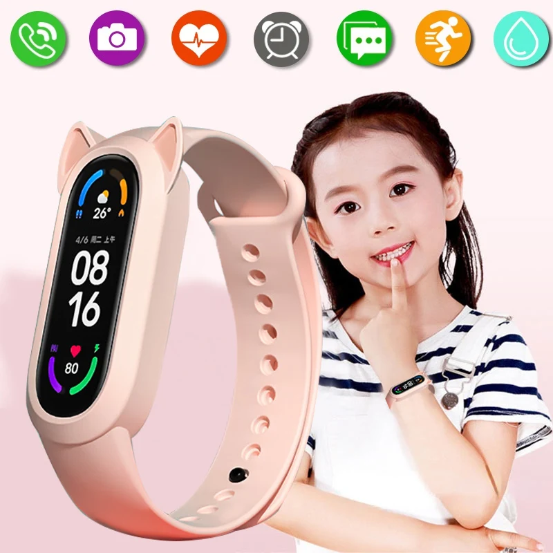 Детские Смарт-часы M7 для мальчиков и девочек, спортивные Смарт-часы IP67, водонепроницаемые Смарт-часы, детские подарки, Смарт-часы для Android и ...