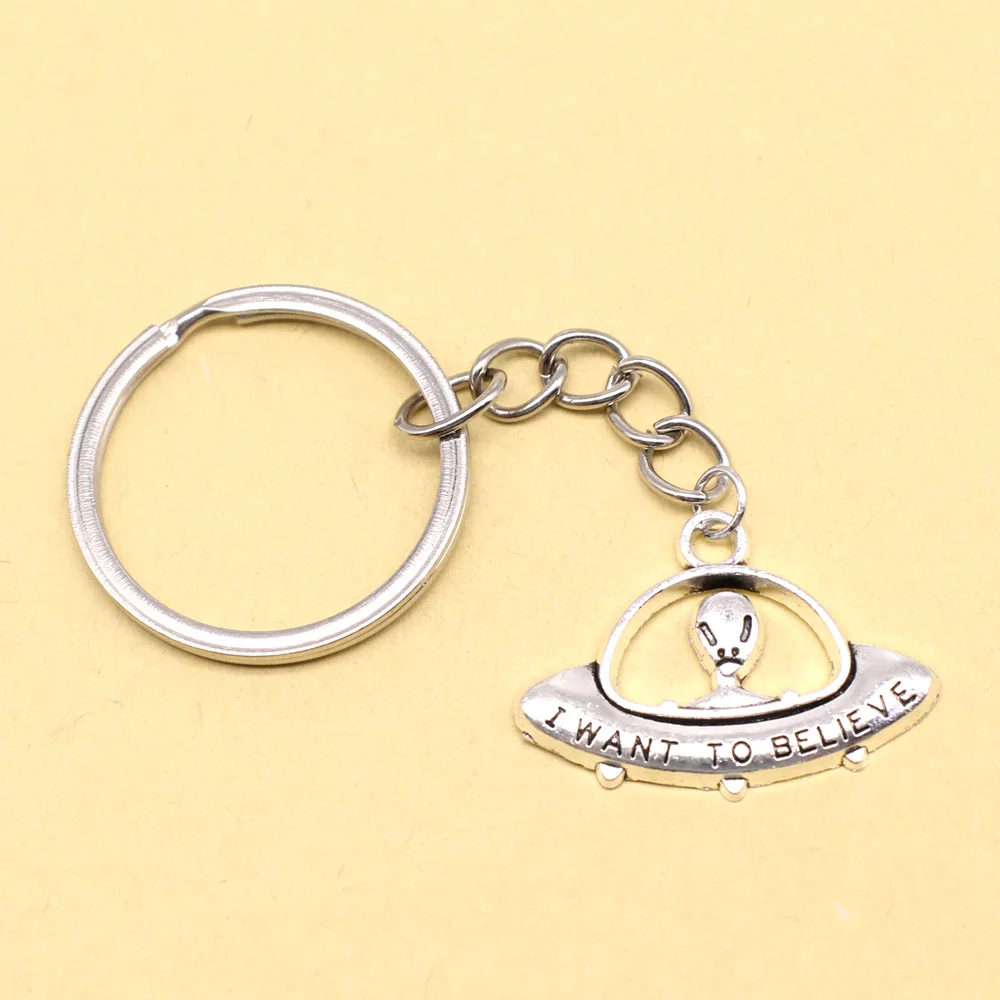 1 шт. 21x29 мм кольцо космического корабля инопланетянина для ключей подарок на путешествие