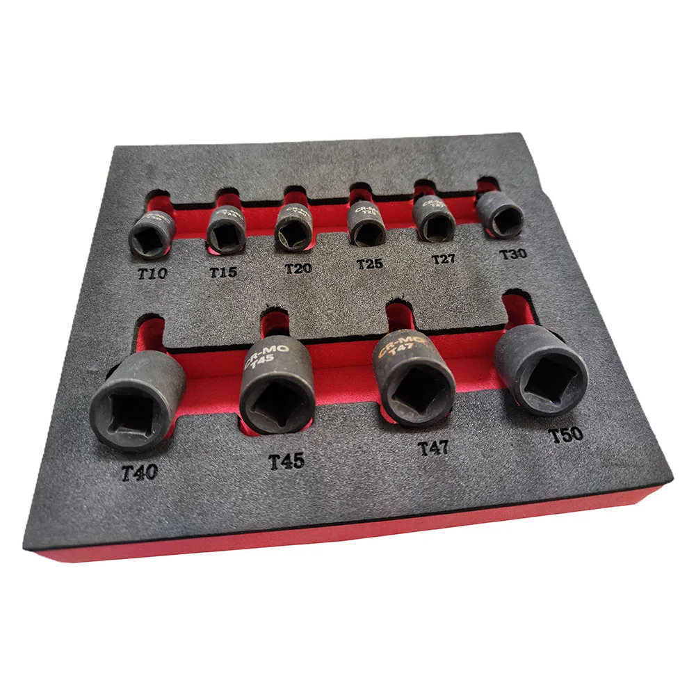 

10Pcs Torx Screwdriver Bit 1/4 3/8 Inch Drive Socket Head Screwdriver Hand Tools T10 T15 T20 T25 T27 T30 T40 T45 T47 T50