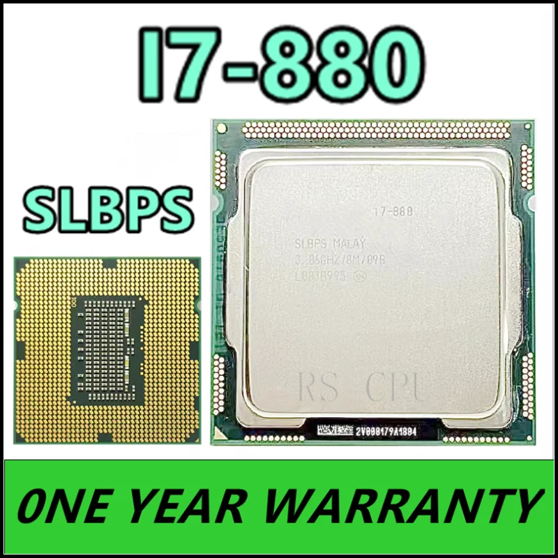 

I7-880 i7 880 SLBPS 3.06 GHz Quad-Core L3 8M 95W Processor LGA 1156 CPU
