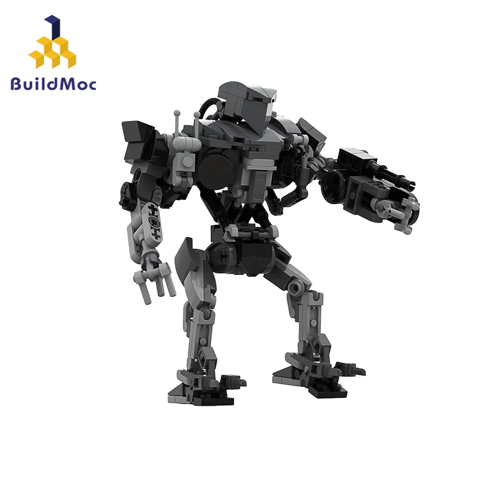 

Buildmoc RoboCop Movie Mech Robot Model MOC Set Building Blocks Kits Toys for Children Kids Gifts Toy Robots 262PCS Bricks