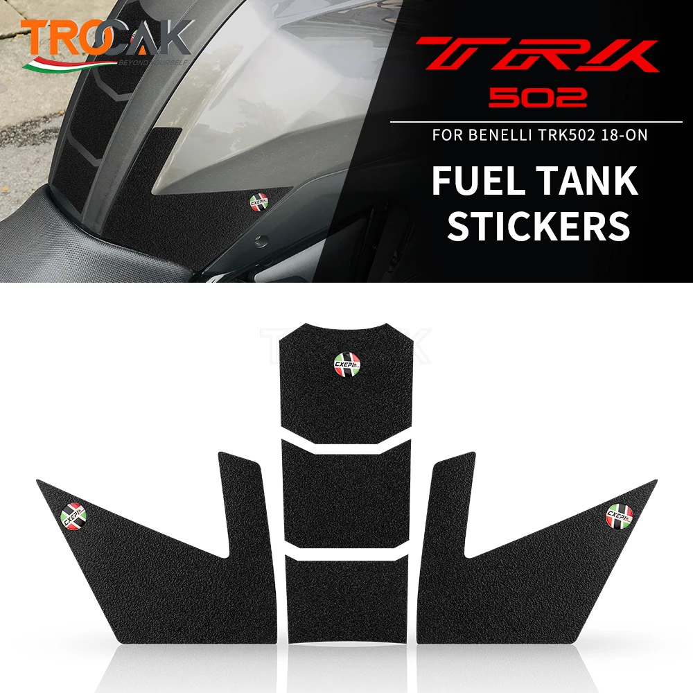 

For Benelli TRK 502 X TRK502 TRK502X 2018-ON Motorcycle Anti Slip Tank Pad Sticker Gas Knee Grip Traction Side Decal Kit