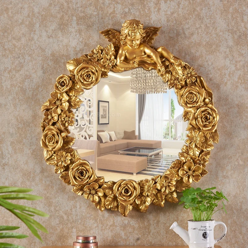

Decorative Wall Mirror Home Decoration Accessories Macrame Bathroom Mirror Makeup Espejo Shoehorn Decoration Home Decor