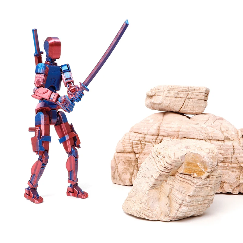 Многошарнирный подвижный робот с 3d принтом манекен Toyslucky 13