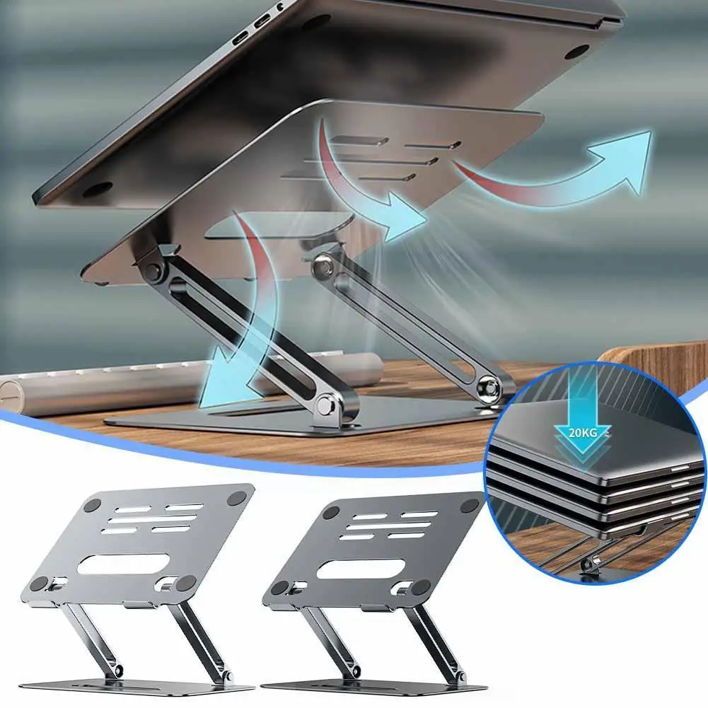 

Подставка для ноутбука из алюминиевого сплава Регулируемая складывающаяся Эргономичная подставка для защиты шеи B6m8