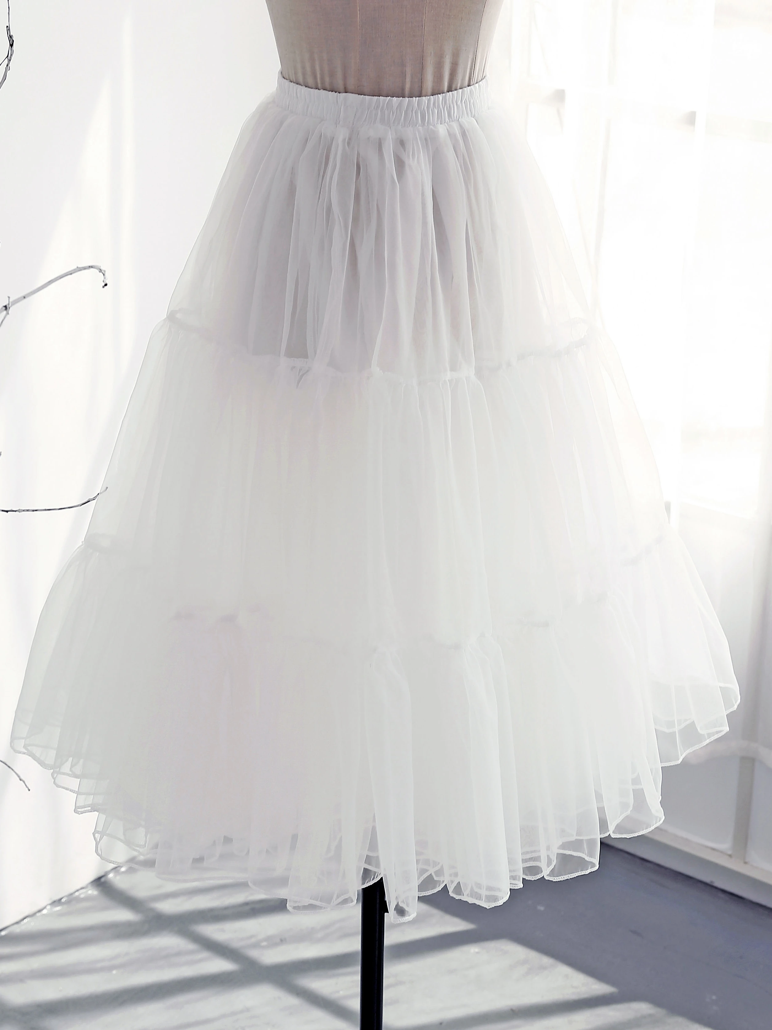 Lolita Crinoline Violence Soft Veil Support Daily Carmen Boneless 75cm Mid-Length Half-Length Slip Dress