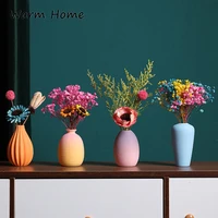 ins macaron vases dried flowers dormitory small ornaments dining table tv cabinet living room decorations nordic light luxury