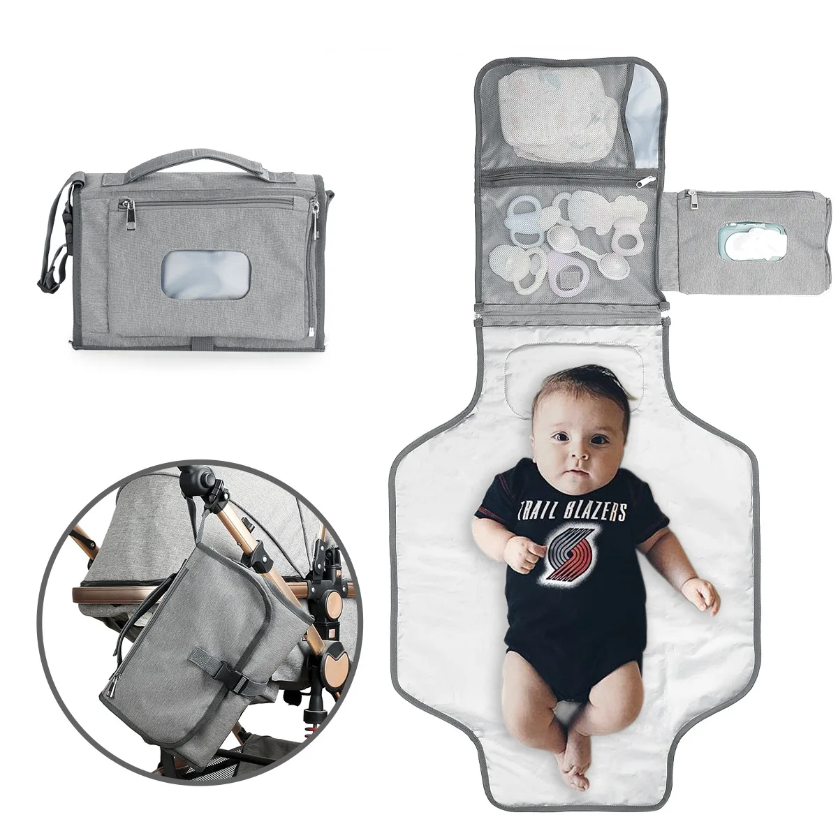 Changing Pad, Portable Changing Pad For Newborn Girl & Boy -