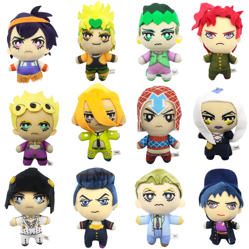 JAPAN JoJos Bizarre Adventure Golden Wind Buccellati Abbacchio Fugo Yoshikage Kira Rohan Kishibe Josuke Joseph Kars Plush Toy