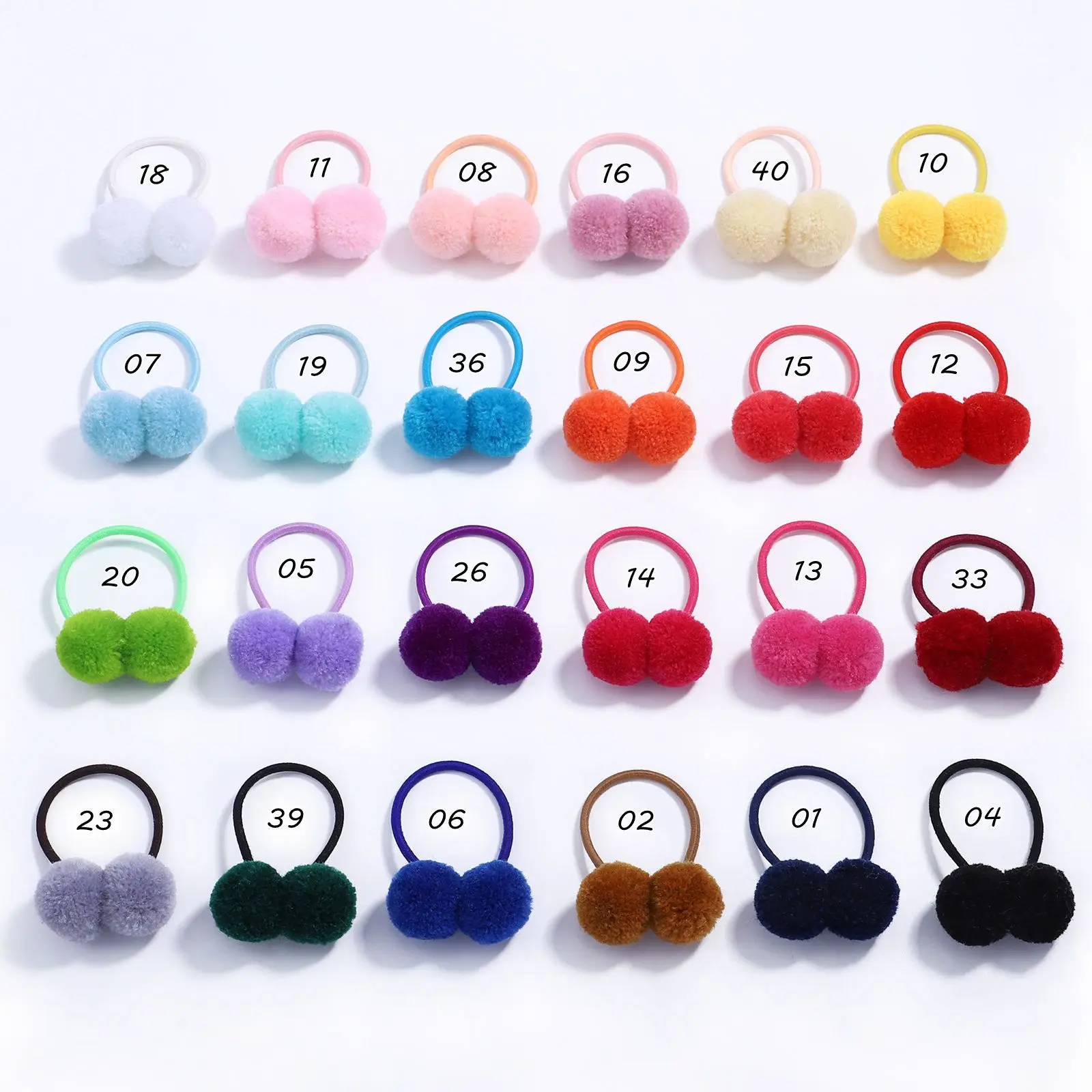 

Girls Hair Bobbles Elastic Hair Rubber Bands Hair Accessories Ornaments Rope Tie Ball Ponytail Holders for Child Girls Kids