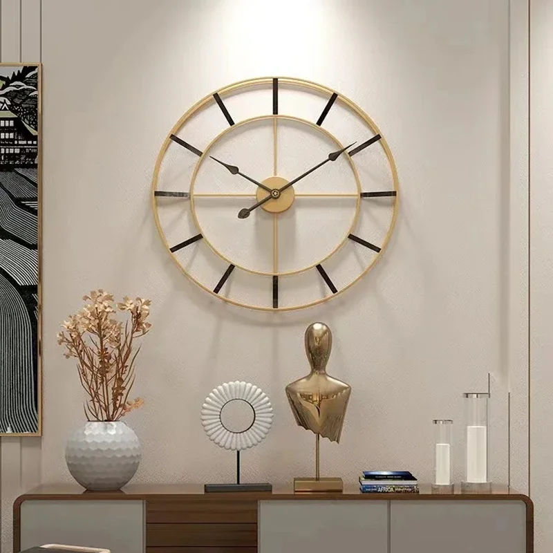 Современные минималистичные железные настенные часы креативный модный дизайн