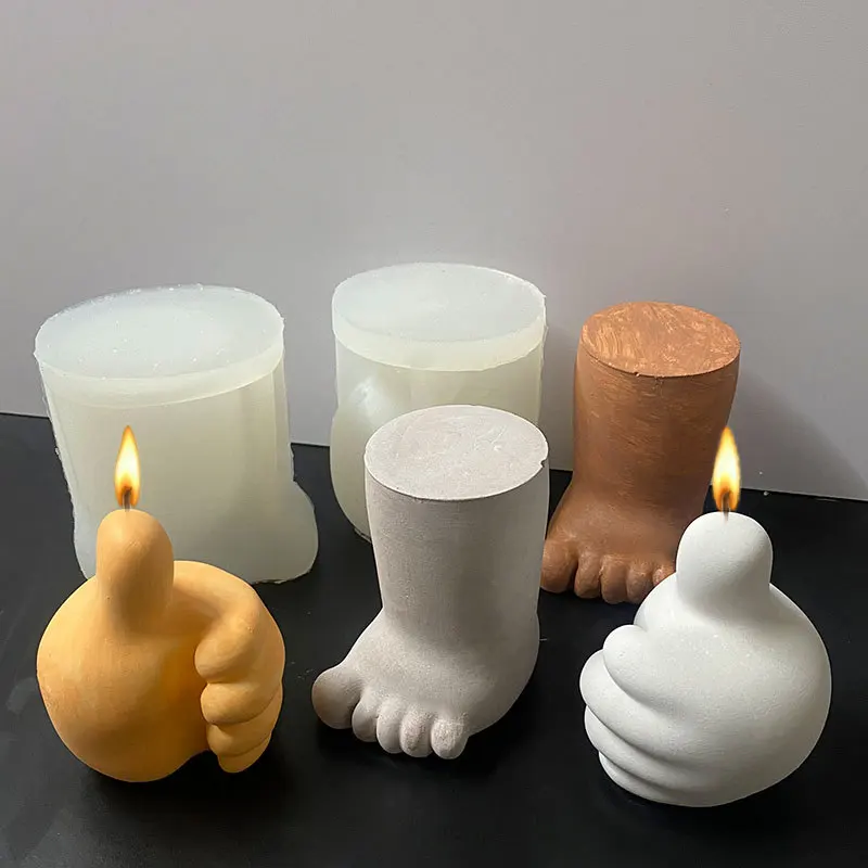 Симпатичная силиконовая форма для детских рук ножек свечей украшения шоколада