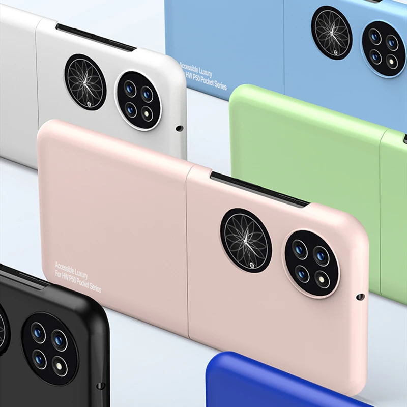 

Candy Color Ultra Slim Case for Huawei P50 Pocket Matte Hard Plastic Shockproof Thin Cover For P50 Pocket