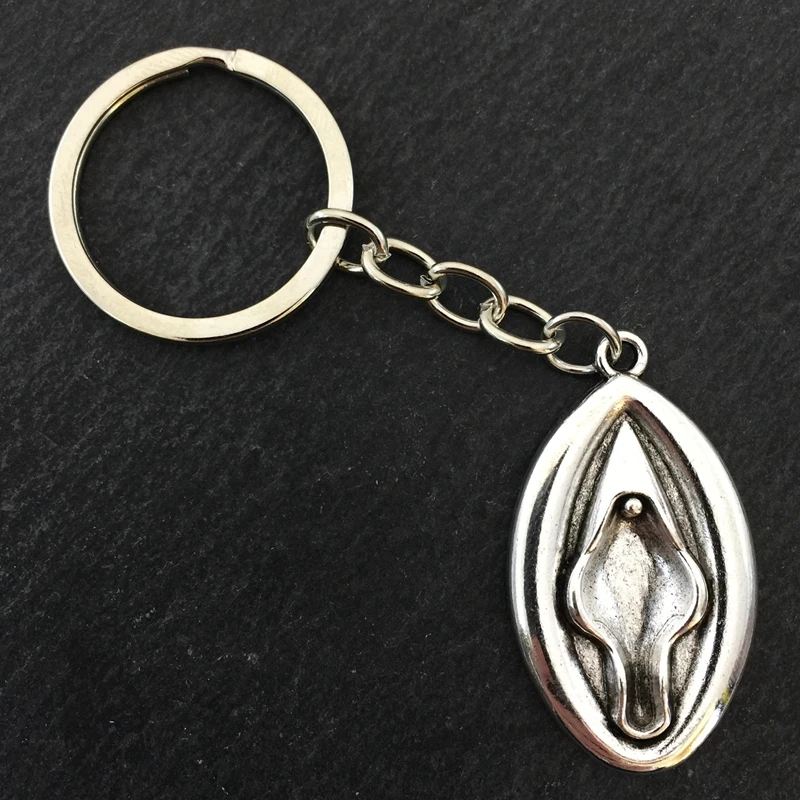 Брелок для ключей репродуктивных органов из сплава серебристого цвета мужчин и