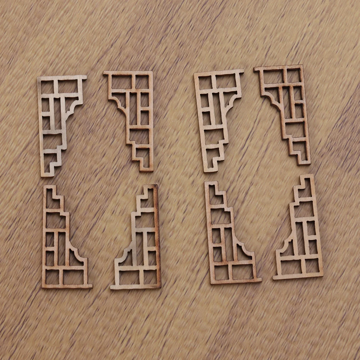 

Furniture Corner Applique Onlay Wood Decals Carved Decal Retro Wooden Appliques Decorative Woodcarving Flower Overlay Decor