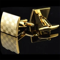 1pair silver gold stainless steel french shirt laser engraving cufflinks for men wedding