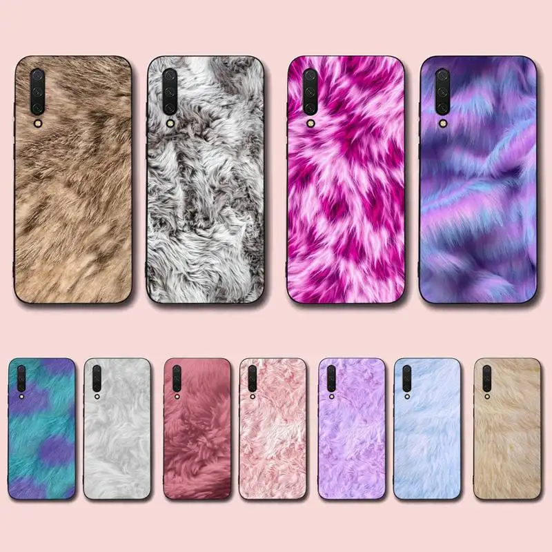 

Colorful Fur Feather Phone Case for Xiaomi mi 5 6 8 9 10 lite pro SE Mix 2s 3 F1 Max2 3