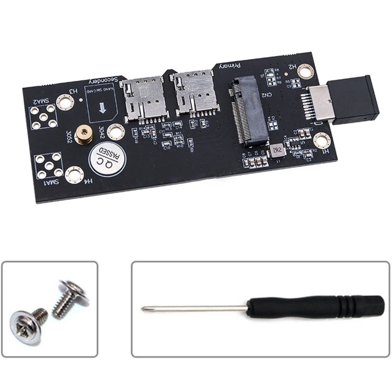 

Адаптер M.2-USB 3,0 с поддержкой двух слотов для SIM-карт