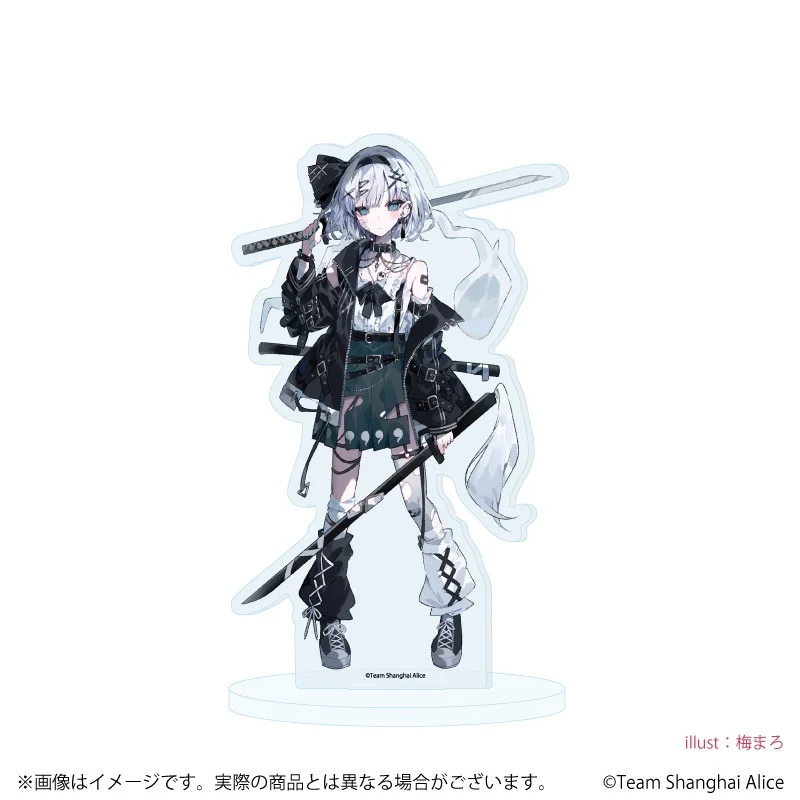Фото Акриловая подставка 15 см с персонажами Marisa Sakuya, Youmu Yuyuko, Reimu, Alice в готическом лолита-костюме, по мотивам Touhou Project, аниме-коллекционный подарок для рабочего стола №4